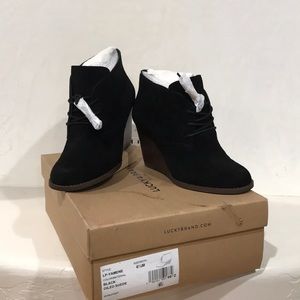 NIB!! Lucky Brand Yamene Wedge Ankle Bootie